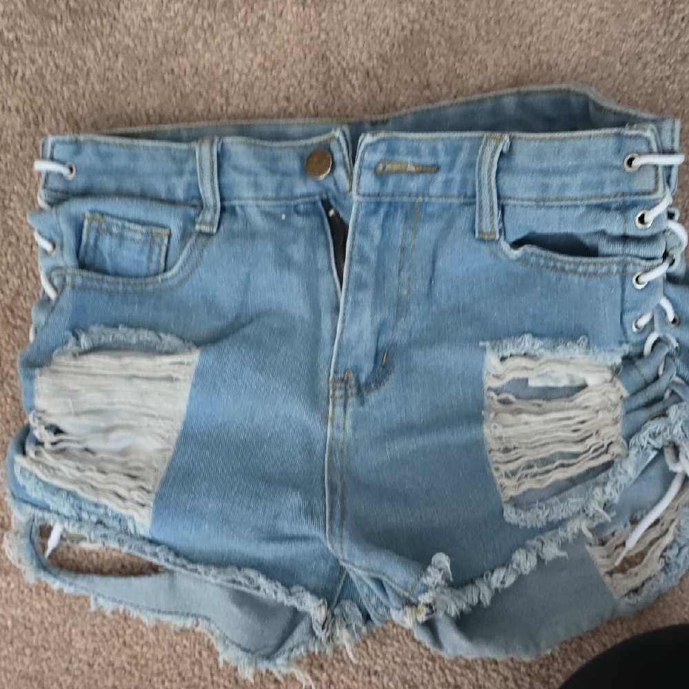 Jean Denim Women’s Shorts 3 pairs - rave festival shorts